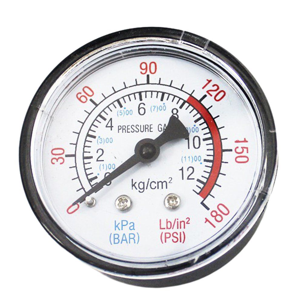 Y50 Air Compressor Pressure Gauge Pressure Calibrator Dual Scale Manometer