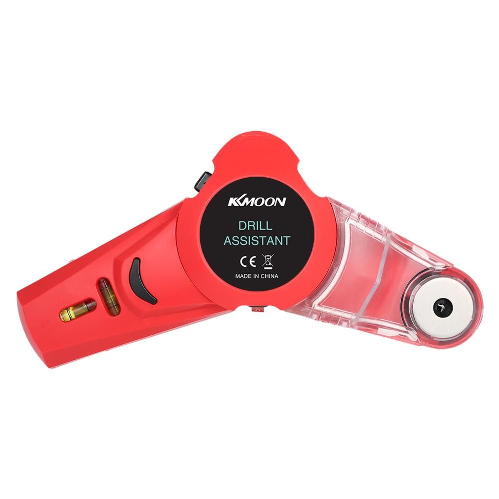 Mini Multi-function Drill Dust Collector Tool DIY Punch Locator with Horizontal and Vertical Lines Level for Measuring Alignment and Drilling