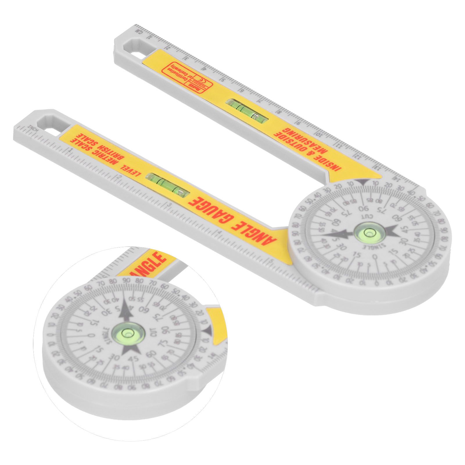 Miter Saw Protractor Angle Finder Gauge Woodworking Cutting Positioner VRY