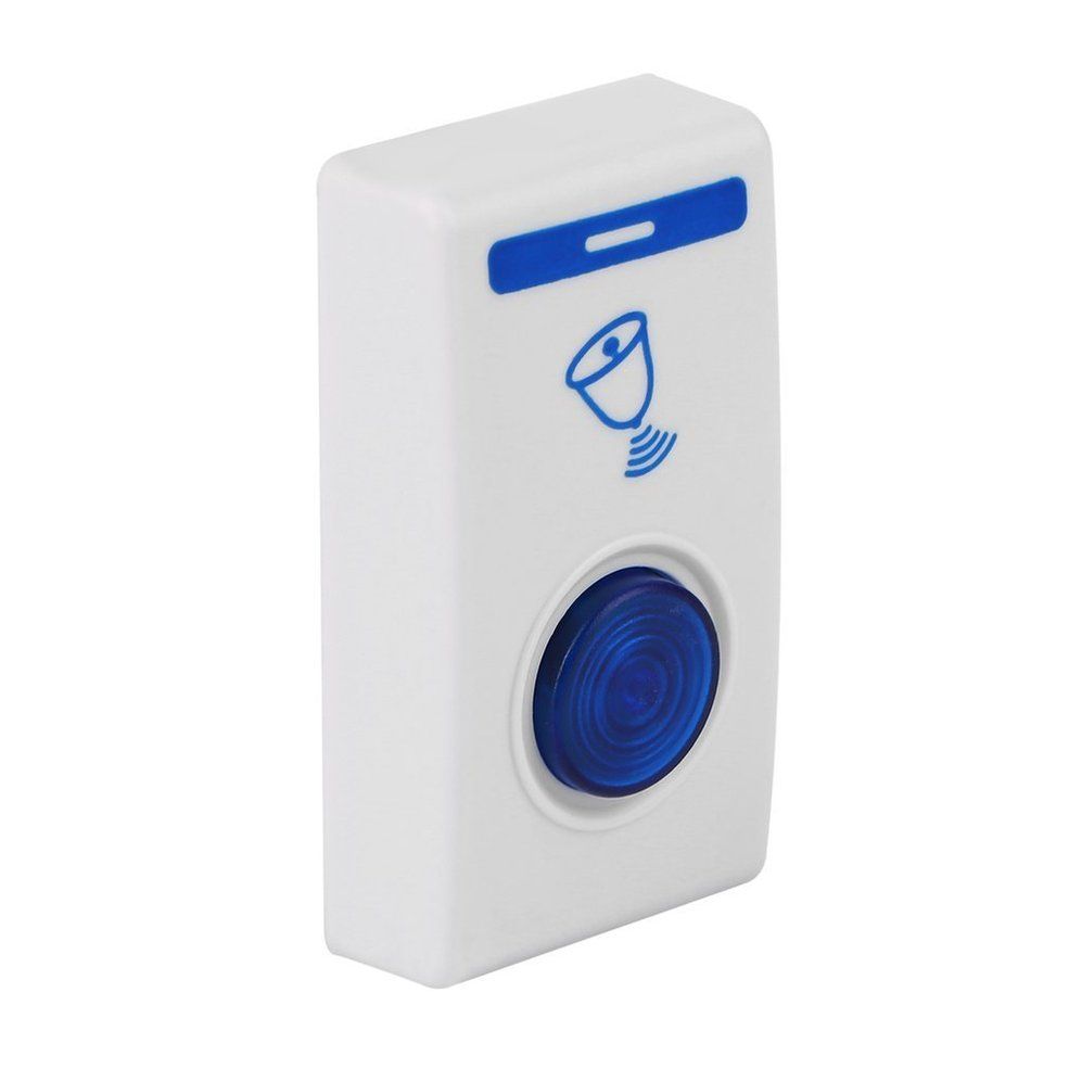 LED Wireless Chime Door Bell Doorbell & Wireles Remote control 32 Tune Songs-White & blue