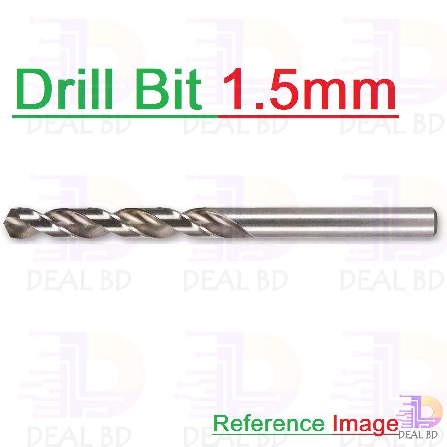 Drill Bit 1.5mm H S S Twist Drill Bits 1.5mm High Speed Steel With 1.5mm Shank For Drill Machine Chuck Drills & Drivers