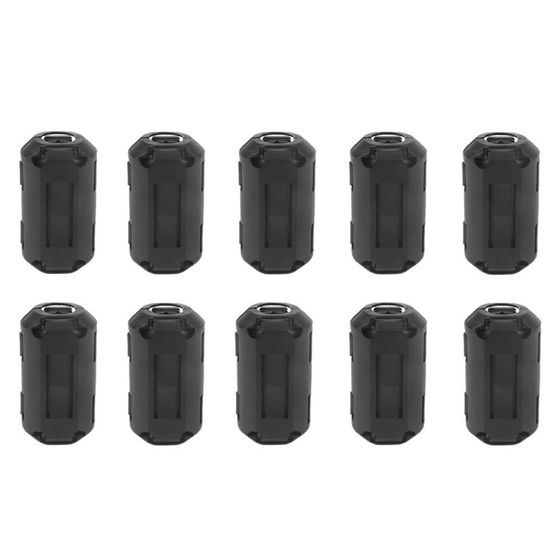 10-Pack 13mm Diameter Snap on Core Bead Ring Cord Noise Suppressor Filter for HDMI Cable Power Line Industrial Cords