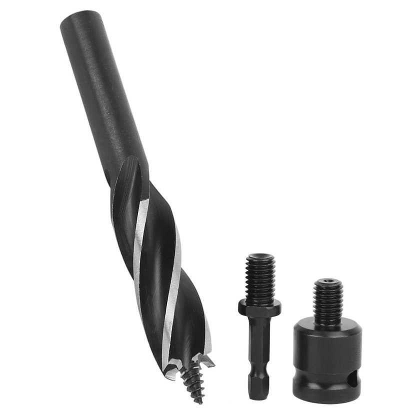Excellent High‑Carbon Steel 4‑Slot 4‑Edge Wood Drilling Bit Kit Hex Handle Hole Opener