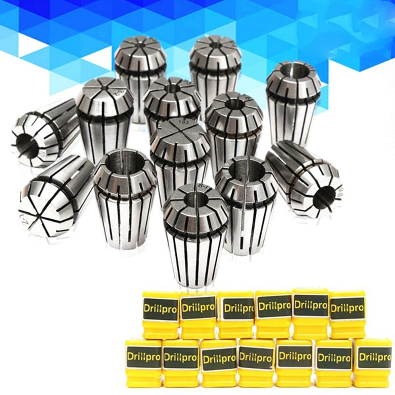 13pcs 1-13mm ER20 Spg Collet Set CNC Workholding Engraving&lling Lat