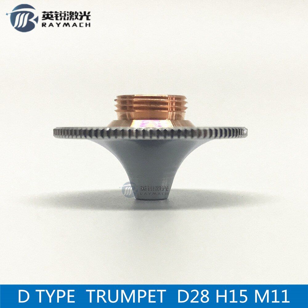 HSG fiber laser cutting machine spare parts fiber laser nozzle d28 wsx anticollision model wholesale fiber laser trumpet nozzle