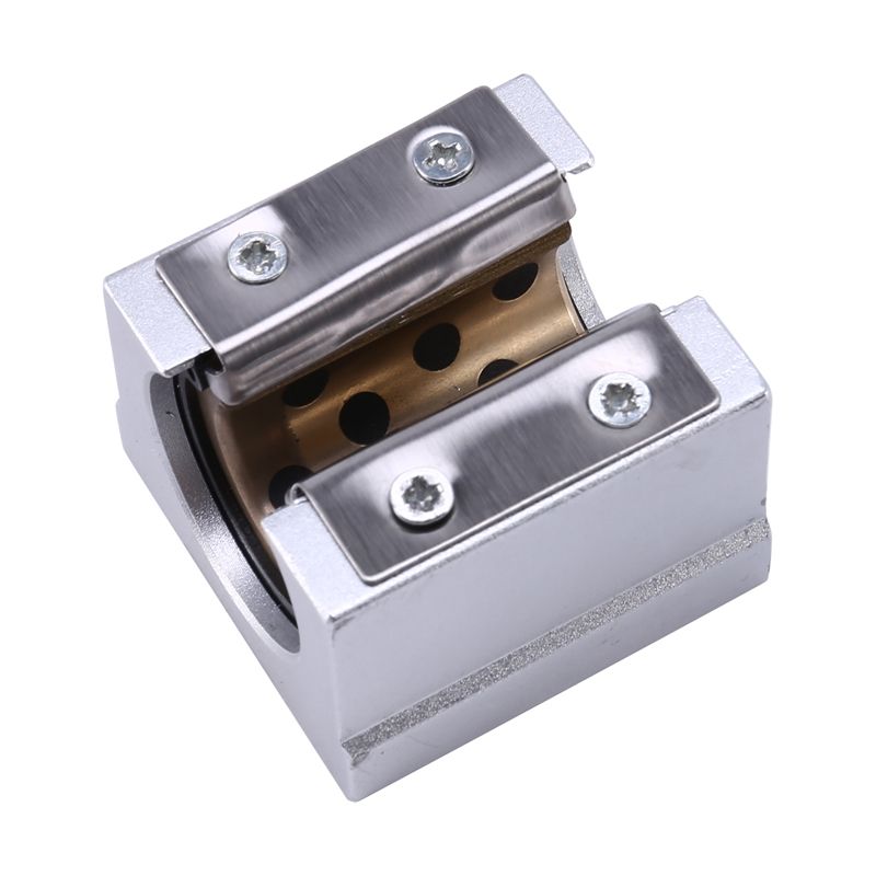 1Pcs SBR16UU Graphite Copper Sleeve Slider Oil-Free Self-Lubricating Block for SBR16 CNC Parts