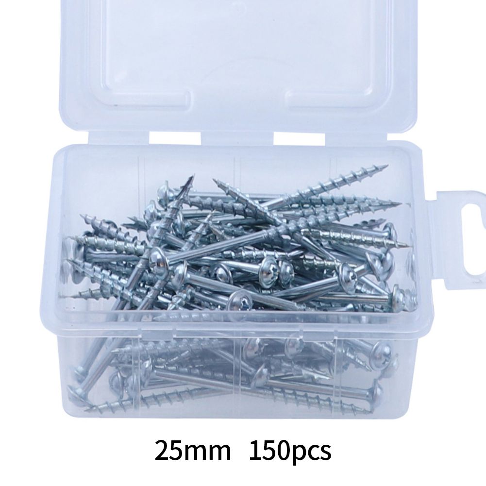150/100/50pcs Woodworking Antirust Oblique Hole Self-tapping Screws High Strength Galvanized Nails for Pocket Hole Jig 25/32/38/50/63mm High Quality