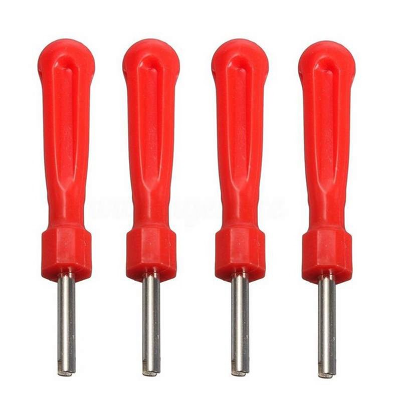 Practical Product 4 pcs Tyre Valve Core Remover Removal Tire Repair Tool Screw Driver