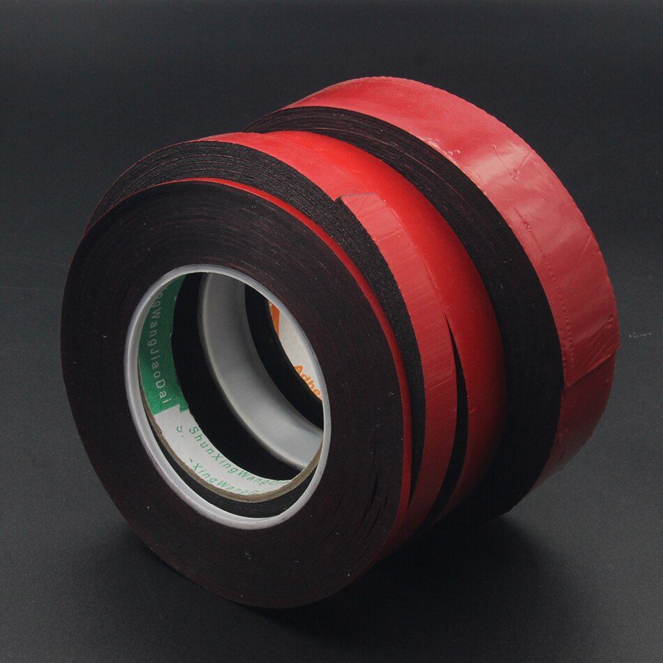 Roll (1mm 1.5mm 2.0mm thick) Double-sided Adhesive Black Foam Tape for Computer display,LED SIGN