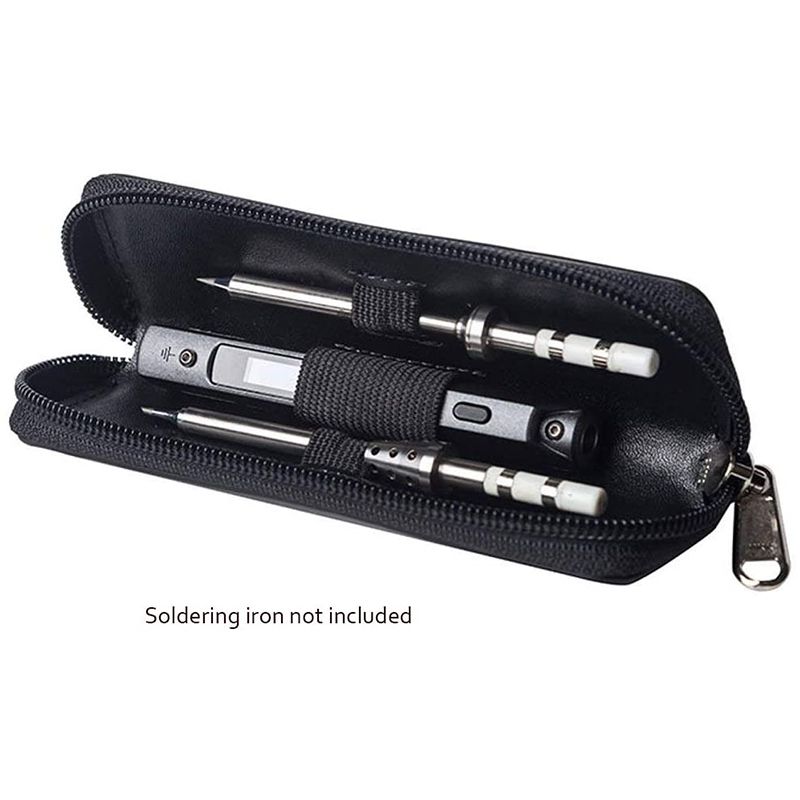 MINI for TS80 TS100 Soldering Iron Storage Bag Portable Tool Bag Microfiber Leather Carrying Bag