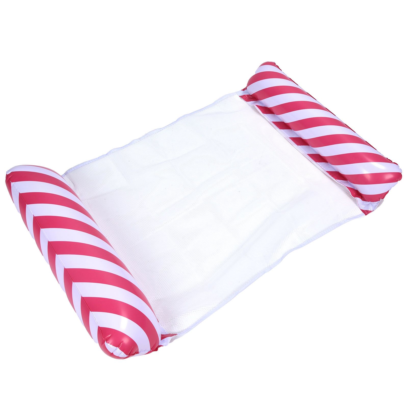 Stripe Pattern Inflatable Float Bed Multi‑Purpose Water Hammock Pool Lounger