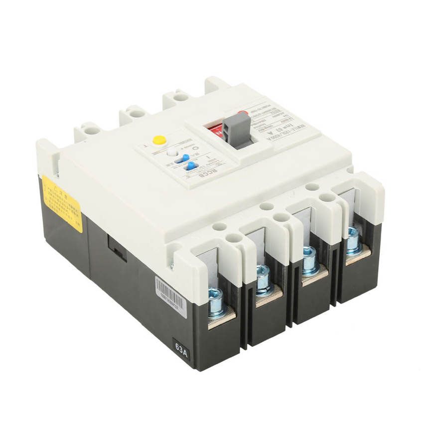 3P+N 800V Residual Current Circuit Breaker RCCB Air Switch 63A/80A/125A High Q