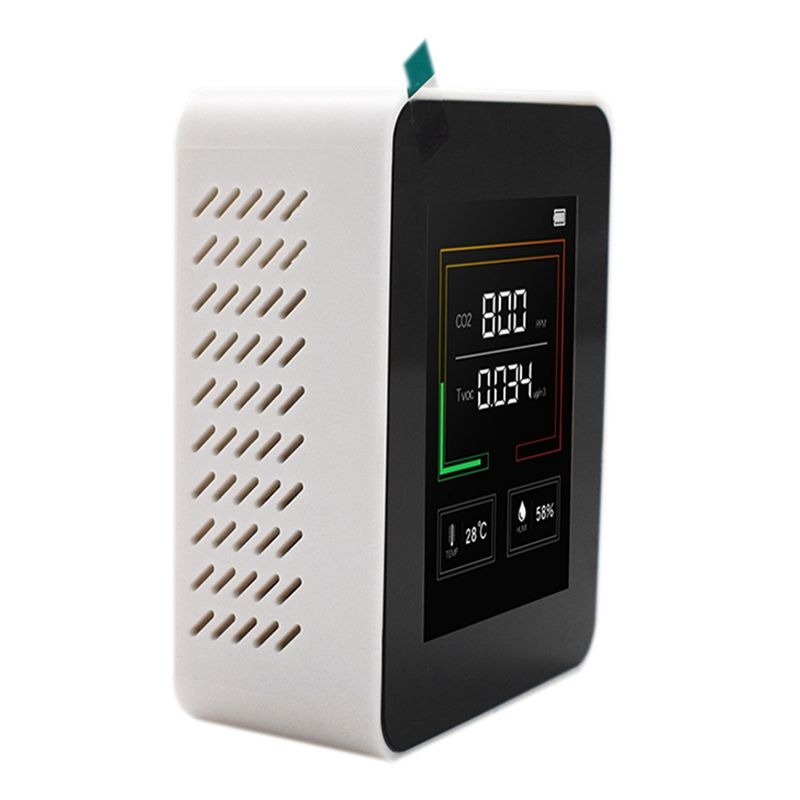 Air Quality Tester CO2 TVOC Meter Temperature Humidity Measuring Device Carbon Dioxide Monitor Gas Detector Sensor