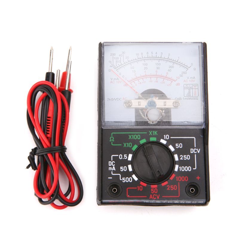 DC/1000V Voltmeter 250mA Ammeter 1K Resistance Meter Analog Multimeter Tool Dropship