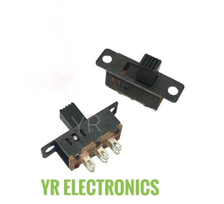 5 Pcs 6Pin PCB Mount ON/OFF/ON 3 Position DPDT Vertical Slide Switch