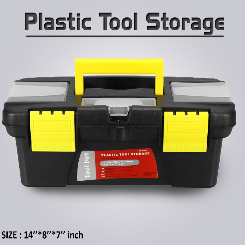 Plastic Tools Box - Black And Yellow