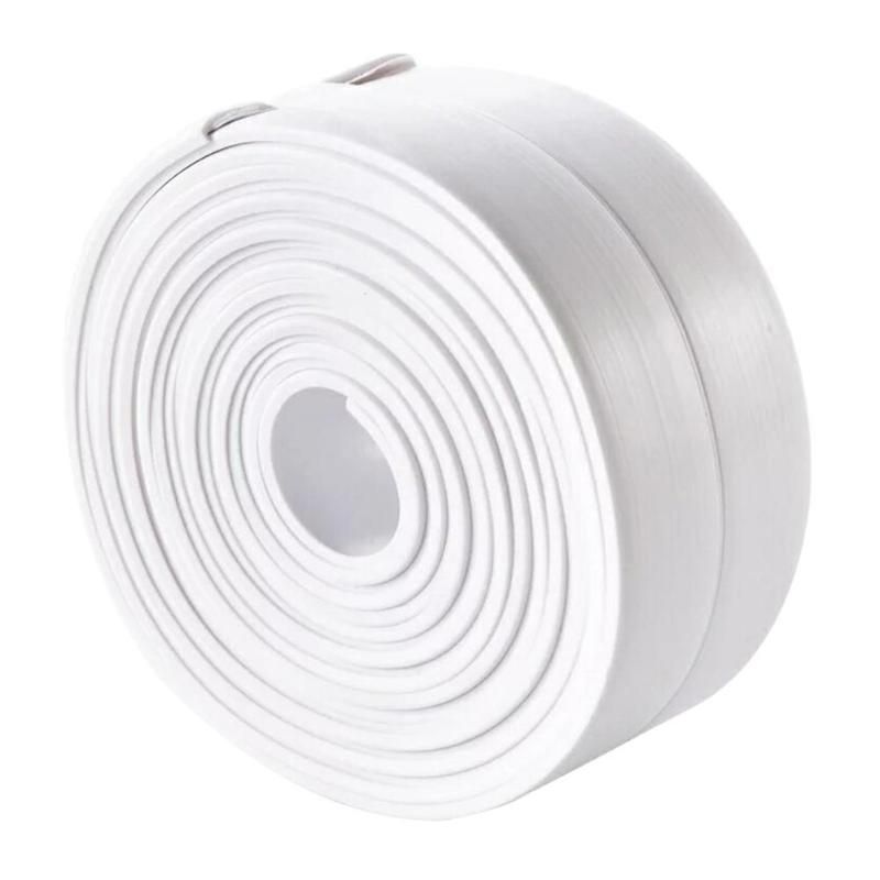 Self Adhesive Kitchen Ceramic Sticker Waterproof Anti-moisture PVC Sticker Bathroom Wall Corner Line Sink Stickers 3.8*320cm
