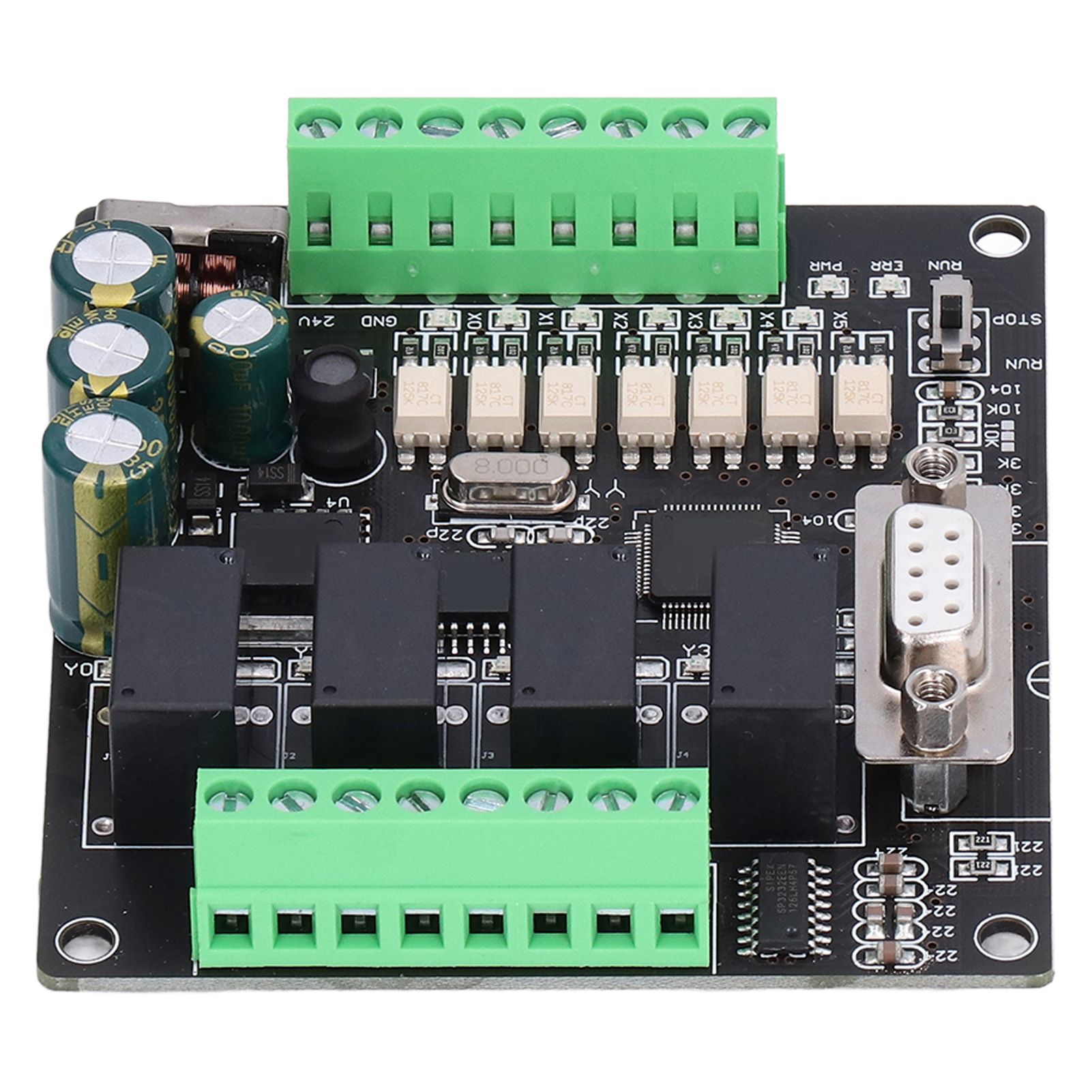 Limeng La PLC Controller Programmable Industrial Control Board Relay Output DC 24V FX1N‑10MR