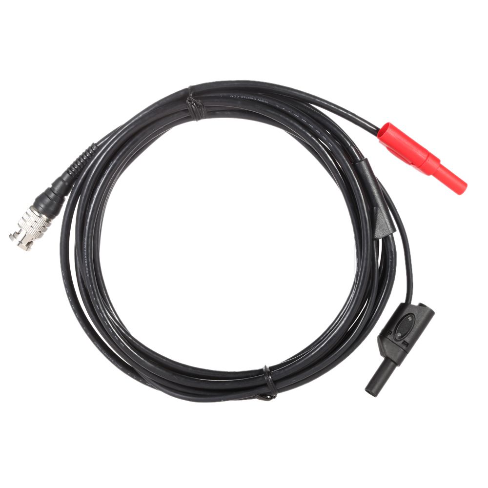 Hantek Dual Banana Head Multipurpose Test Line Heavy Duty Auto Test Leads 3M BNC to Banana Adapter Cable (HT30A)