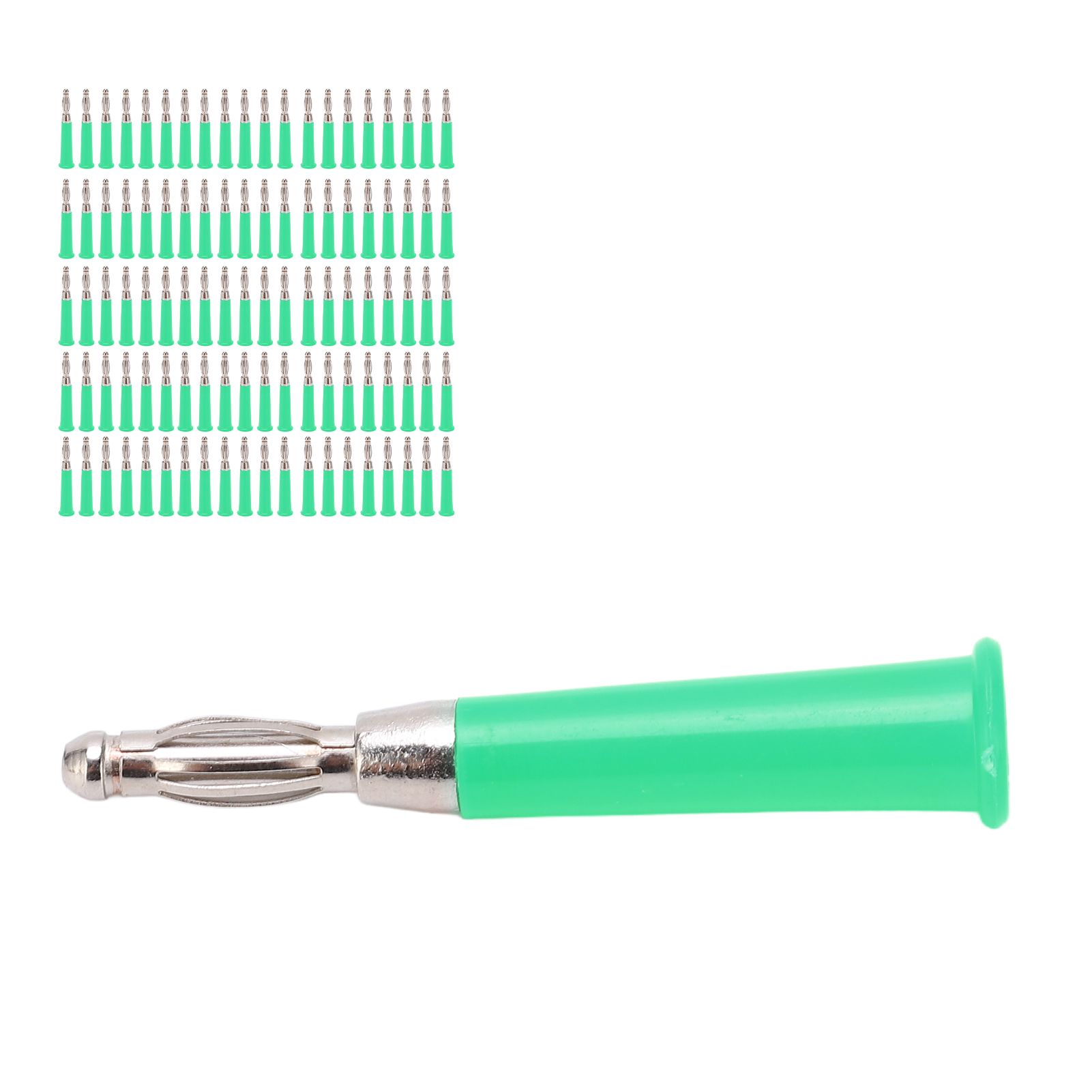 100Pcs Banana Plug Male Connector J.10010 4mm Speaker Connectors for Inner Spring Panel Wire Cable