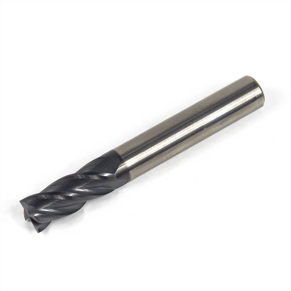 4 Blades 45 Degree Carbide Milling Cutter Cnc Numerical Milling Cutter - Blue and silver 6MM*100L