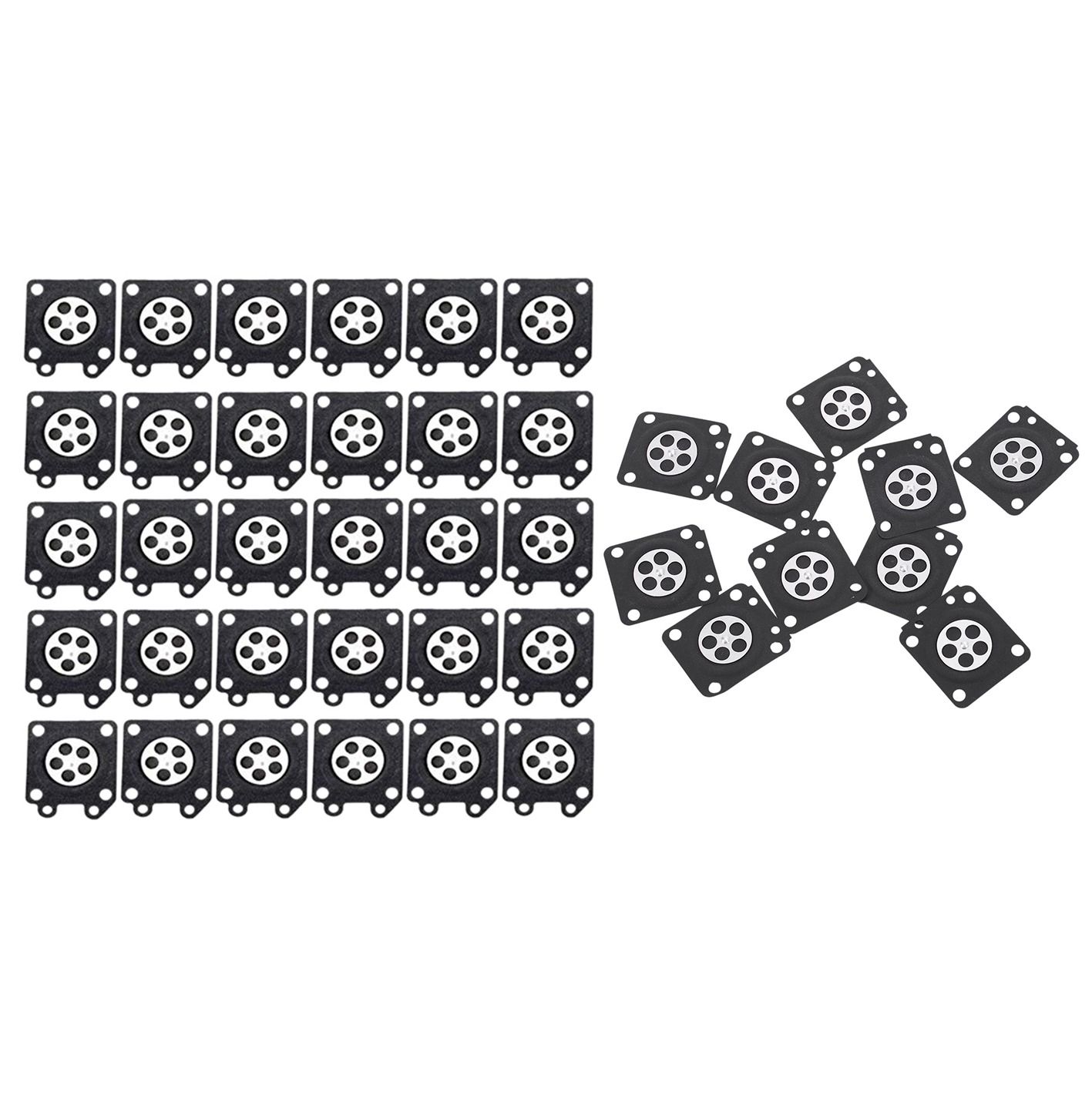 40Pcs Carburetor Parts Chainsaw Carburetor Membrane Pads - 30Pcsfor Zama Chainsaw Carburetor 2500/3800/4500/5200/5800 & 10Pcs for Zama Chainsaw Carburetor Ms210 Ms230 Ms2500