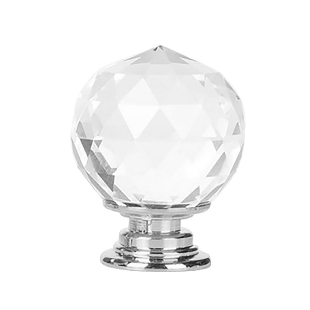 20/30/40mm Crystal Glass Kitchen Cabinet Cupboard Drawer Knob Wardrobe Handle