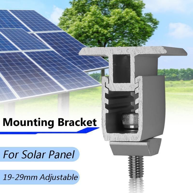 Solar Panel Mounting Bracket End Clamp Adjustable For 19mm--29mm Framed Panel