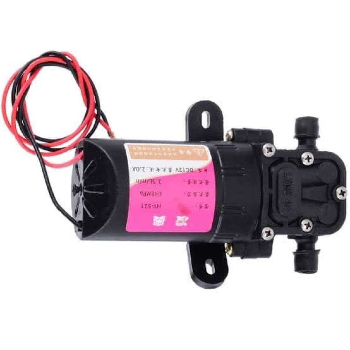 Water Pump DC 12V, 60W, 5L / min, Diaphragm High Pressure Water Pump