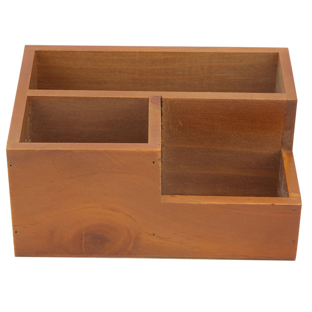 Fashion Wooden Three Grids Flower Pots Planters Succulent Nursery Garden