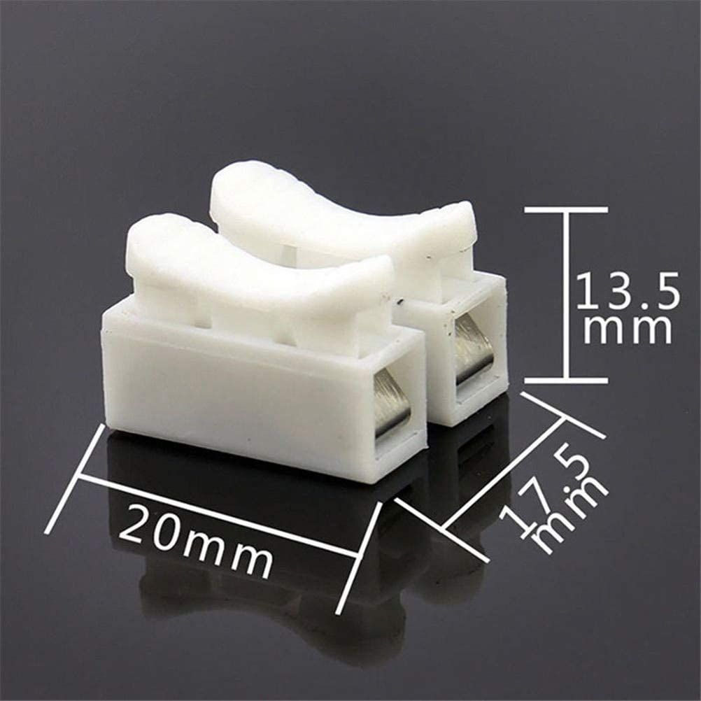Quick Splice Lock Wire Connectors CH2 2Pins Electrical Cable Terminals 50pcs