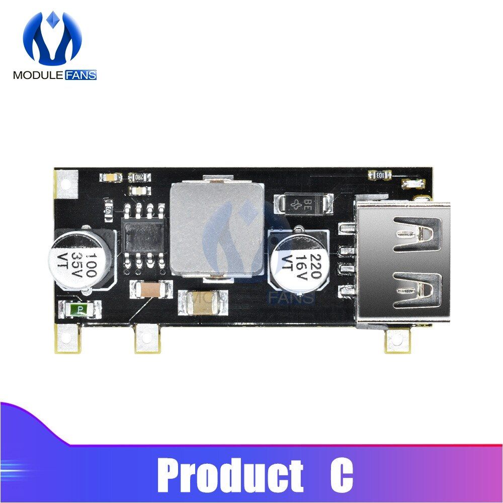 QC3.0 QC2.0 USB DC-DC Buck Converter Charging Step Down Module 6V-32V 9V 12V 24V to Fast Quick Charger Circuit Board 3V 5V 12V
