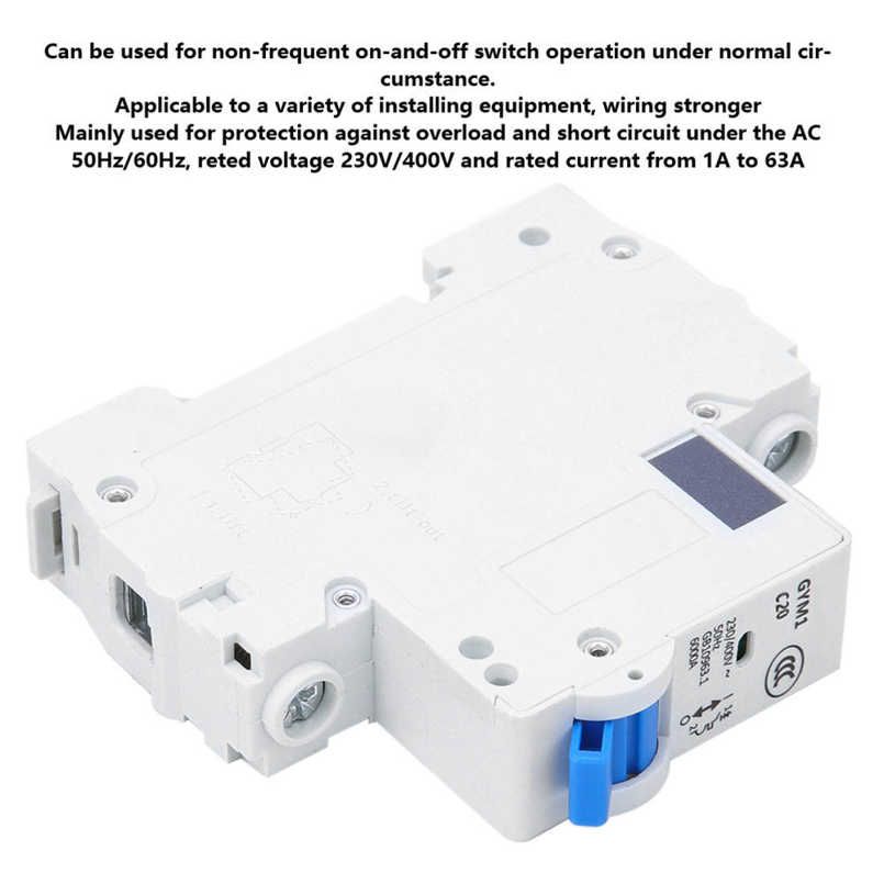 GYM1 Miniature Circuit Breaker 1P Air Switch Protection Safe Durable