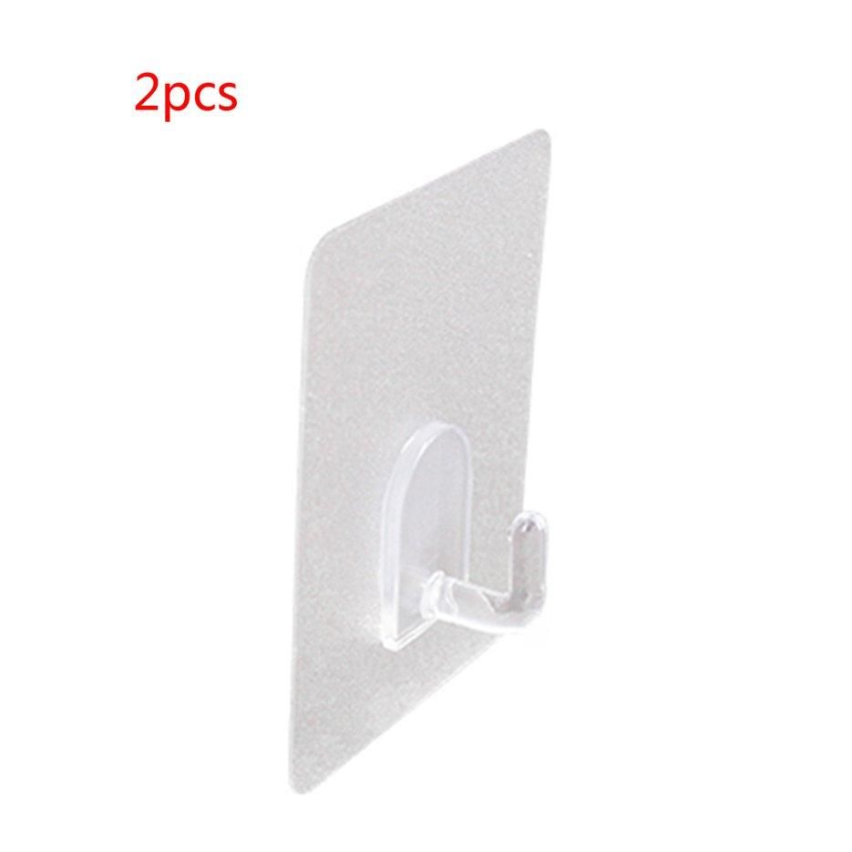 Anti-skid Hooks Kitchen multi-functional strong adhesion transparent hook Square wall matte hooks Kitchen Hanging Tool