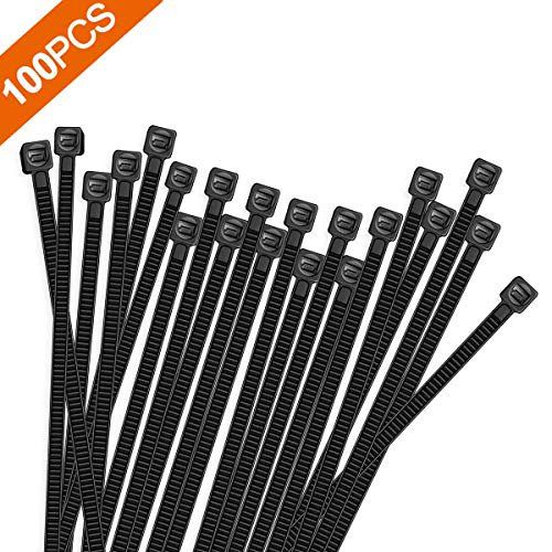 100 Pcs 10 InchSelf-locking Nylon Cable Ties Zip Ties Plastic