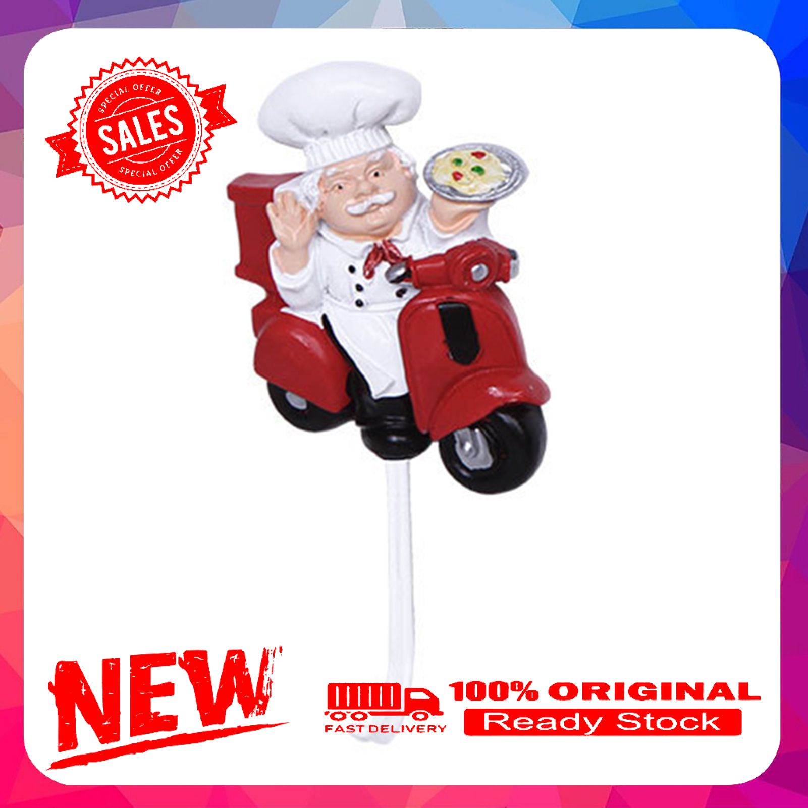 Hanging Hook Non-slip Self-adhesive Punch-free Cartoon Chief Pattern Wall Hook for Bathroom
