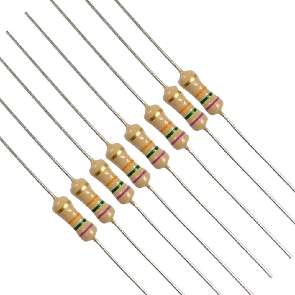 1k Ohm Resistors 1/4 Watt 5% (20 Pieces)