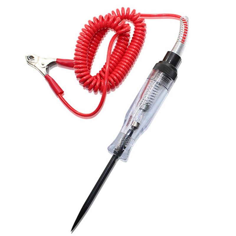 6V 12V 24V DC Car Truck Voltage Circuit Tester Car Test VoltMet Long Probe Pen Light Bulb Automobile Maintenance Tools