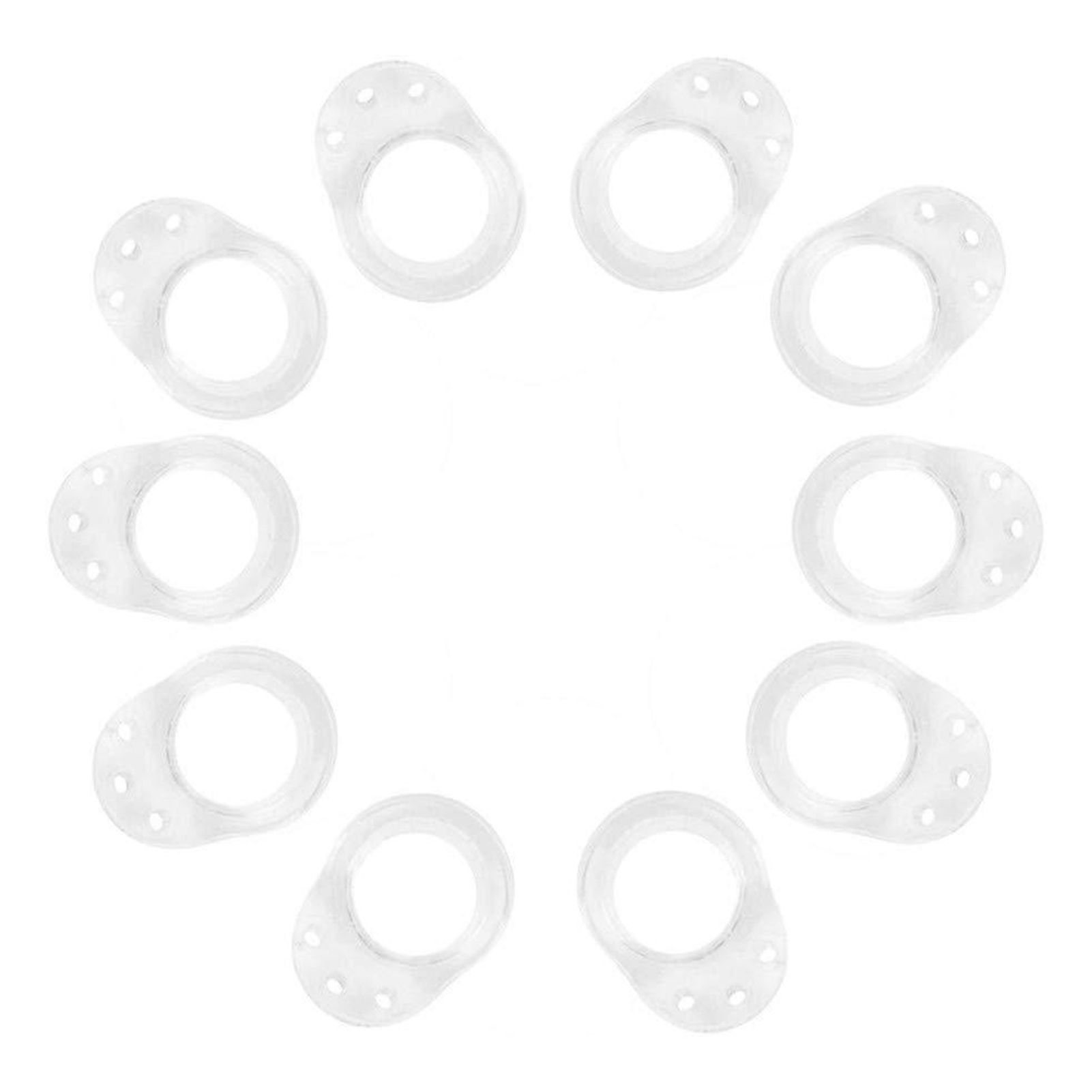 10Pcs Door Handle Buffer Transparent Wall Protecting PVC Convenient Doorknob Buffer Set for Bedroom Door