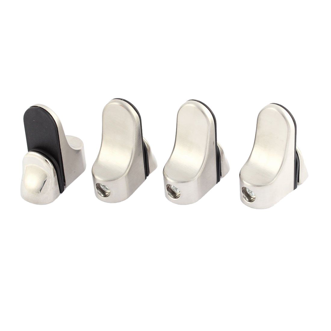 Practical product 4 Pcs Stainless Steel 3-20mm Thickness Glass Shelf Tensioner Clip Mount Holder