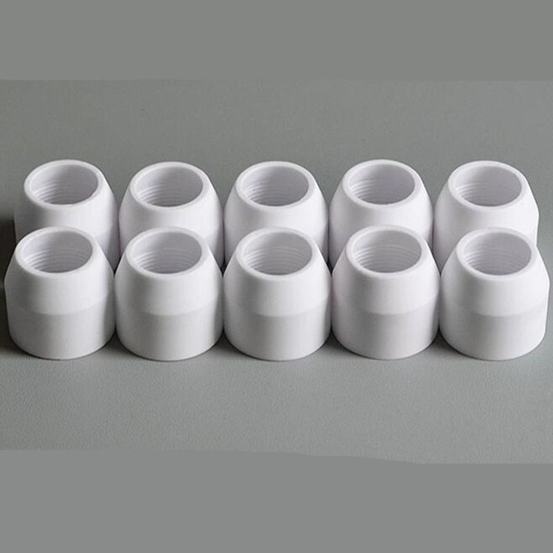 Panasonic P80 Plasma Cutting Cutter Torch Consumables Alumina Nozzle Ceramic Shield Cup 10pcs