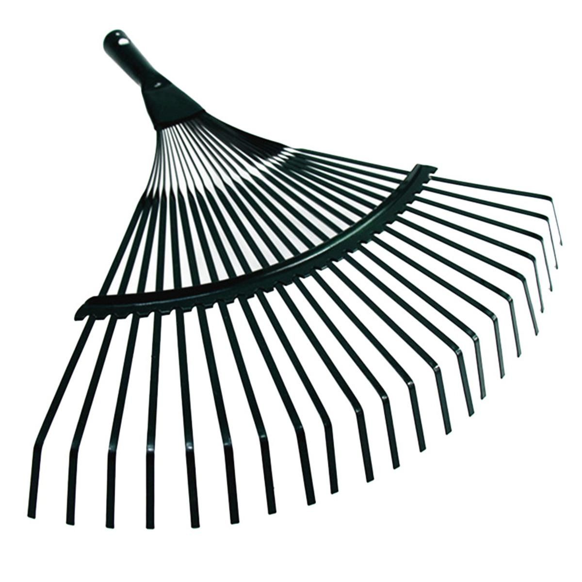 ARELENE 42cm Steel Fan Rake Head Replacement Heavy Rake Head for Garden Grass Patio Leaves Leaf Lawn 22 Tooth