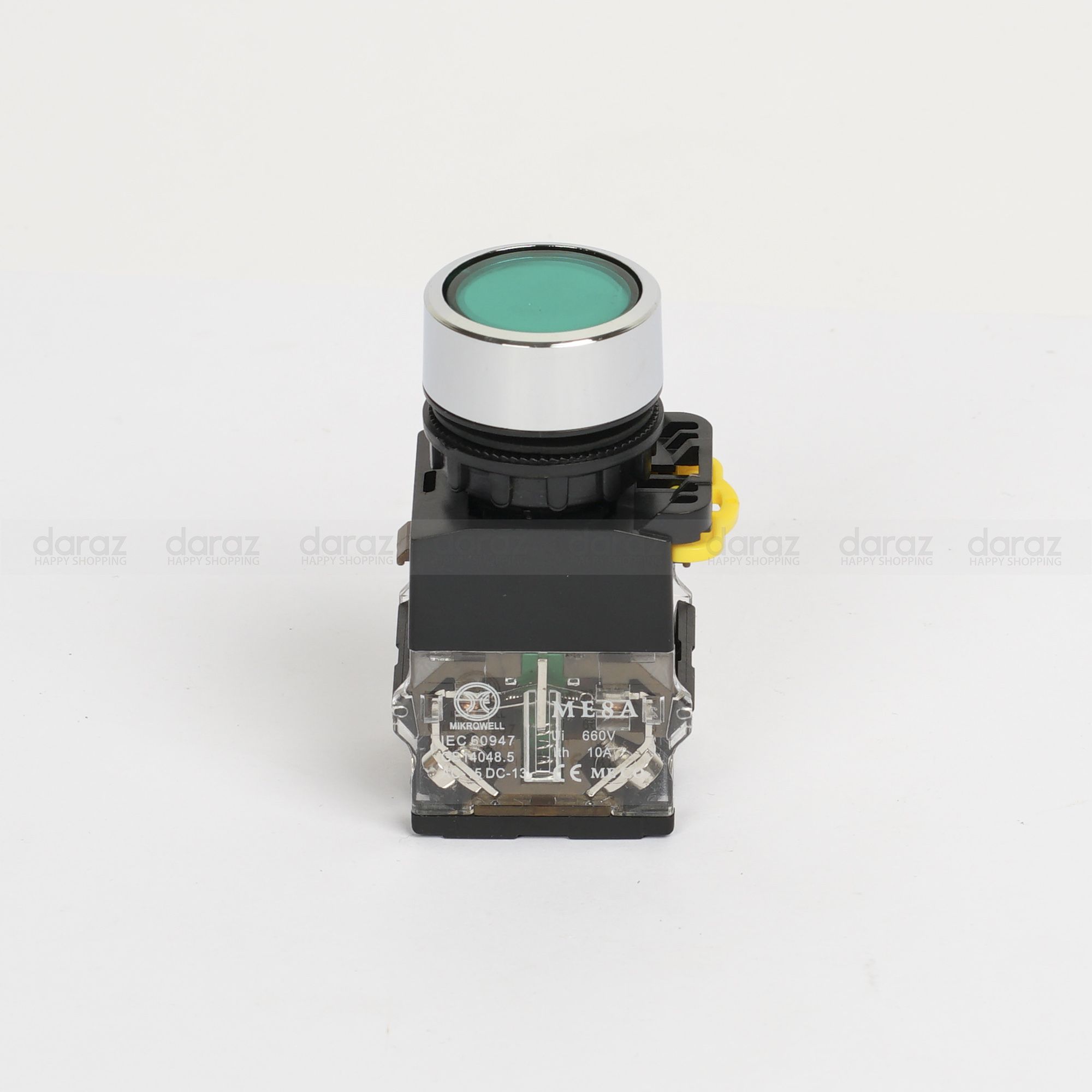 Flat Push Button switch (Green)
