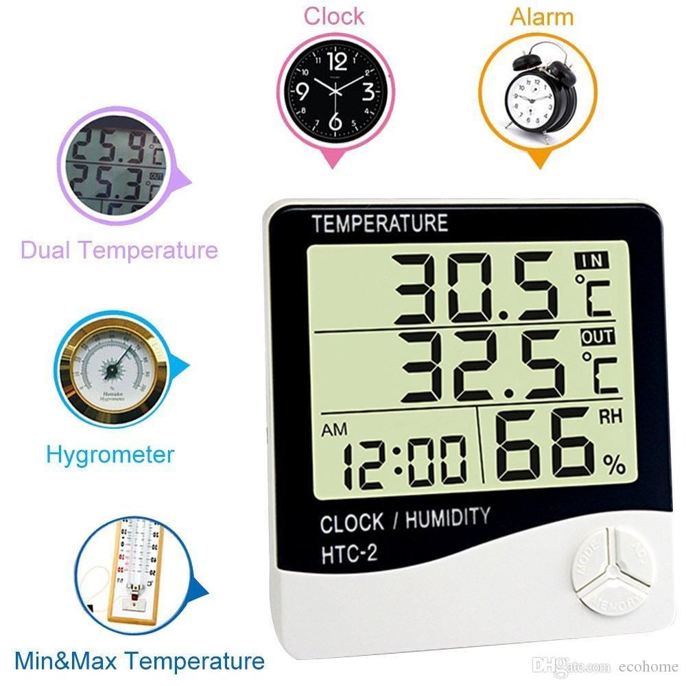Digital LCD Temperature and Humidity Meter- HTC-2