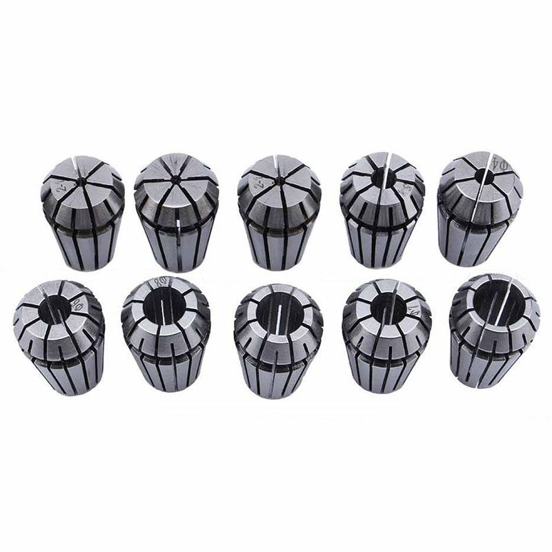 Durable 10Pcs/Set Ultra Precision ER16 1-10MM Spring Collet Set For CNC Milling Lathe Tool Engraving Machine