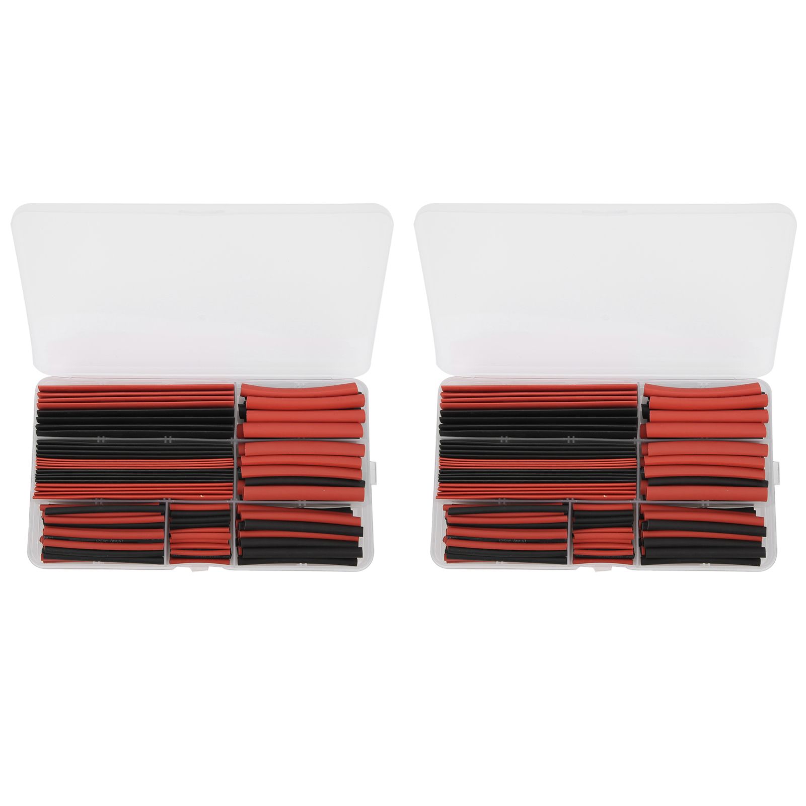 300pcs Heat Shrink Tubing Polyolefin Boxed Electrical Cable Protector Assortment