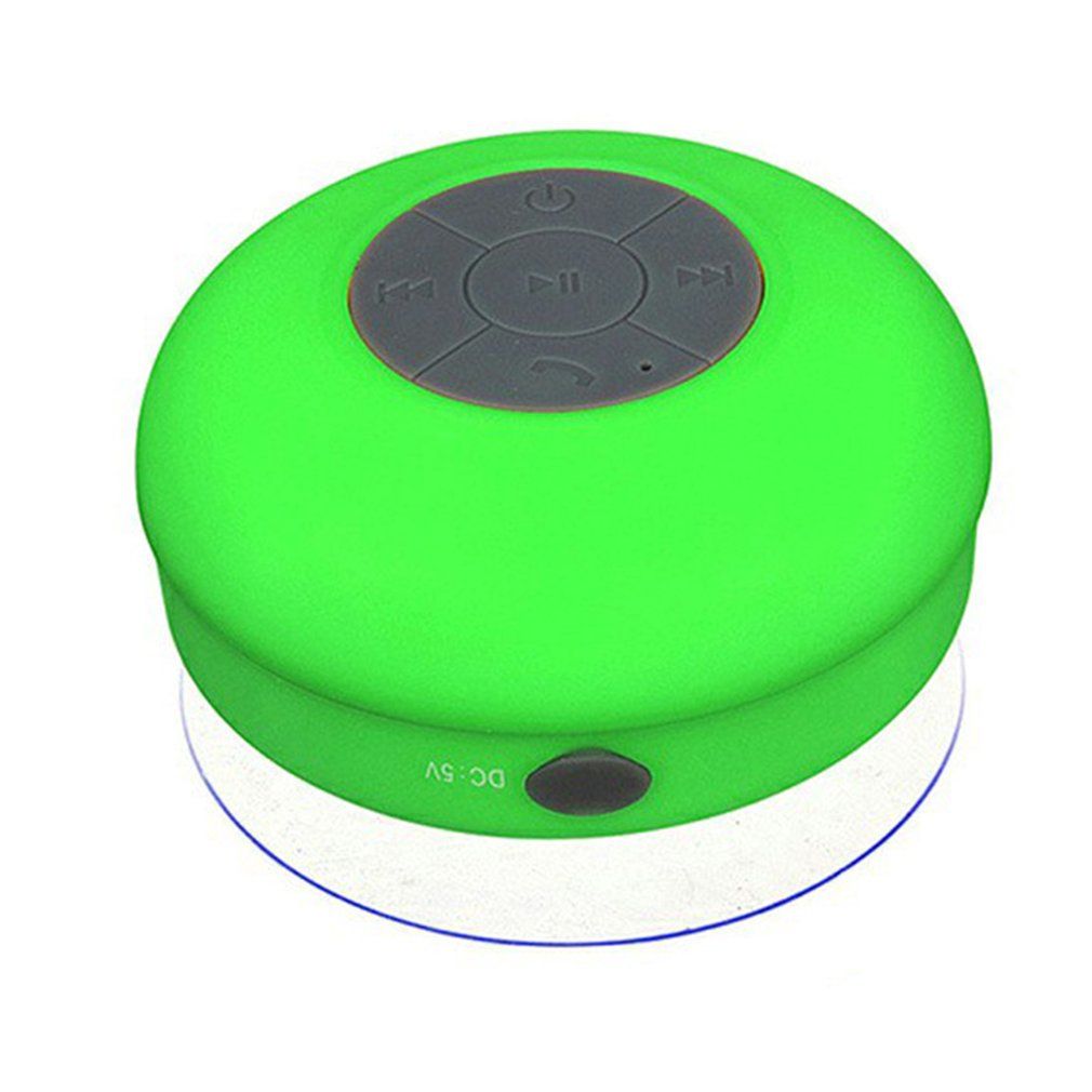 Portable Wireless Ipx4 Waterproof Shower Speaker Handsfree Sucting Mic Car Bathroom Wireless Audio Transmission