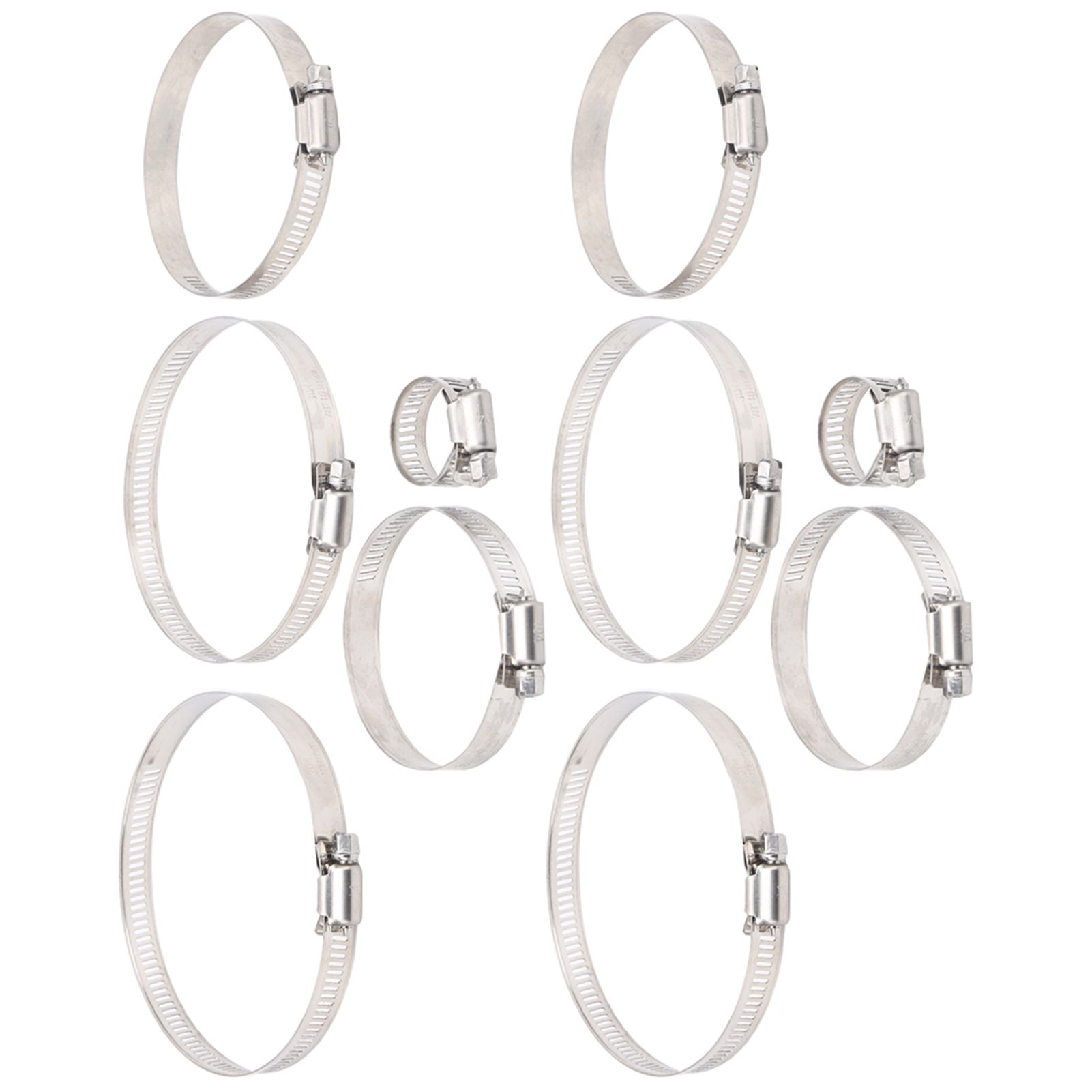 25pcs American Type Hose Pipe Clamp Set 304 SS Fitting Fastener Clip Tool