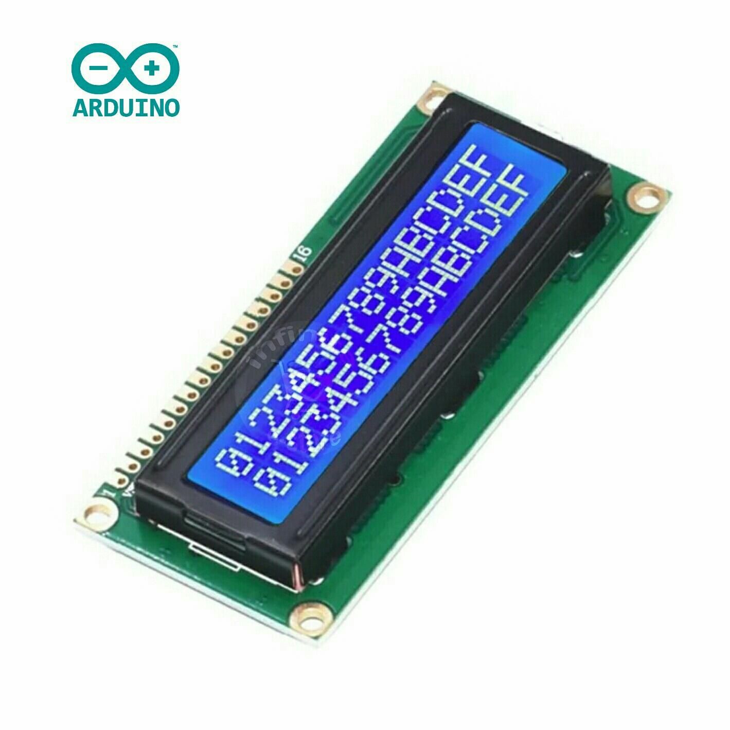 LCD 1602A Blue screen 16x2 Character LCD Display Module HD44780 Controller blue black light for arduino Pic DIY Project LCD display module with blue blacklight.