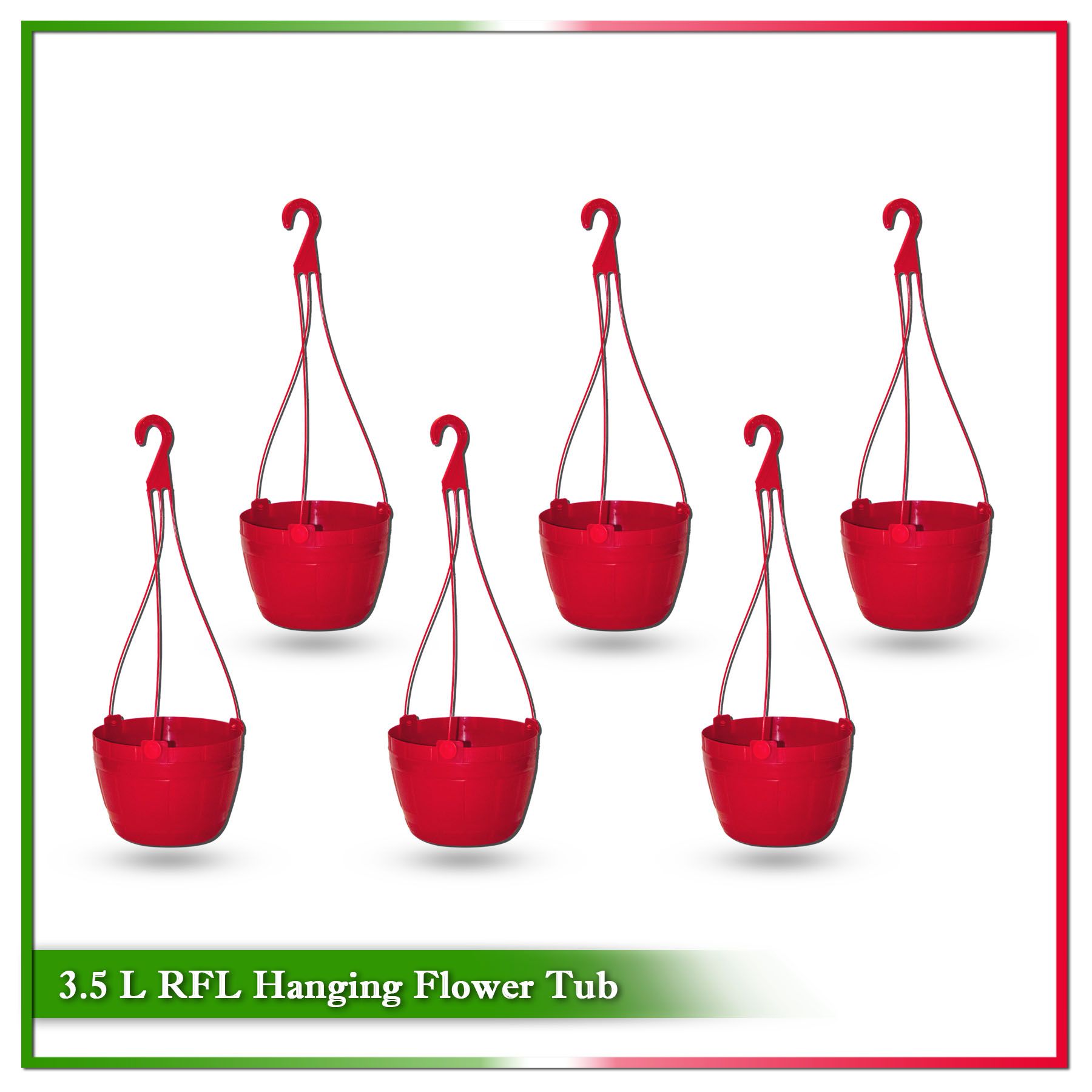 3.5L Hanging Flower Tub - 6 pcs